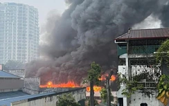 Cháy lớn tại Nhà máy Bia Hà Nội