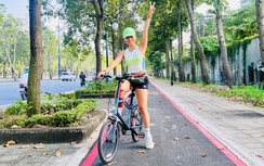 Ngắm làn đường dành cho xe đạp đầu tiên tại TP.HCM