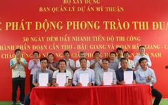 50 ngày, đêm thi đua đẩy tiến độ cao tốc Cần Thơ - Cà Mau