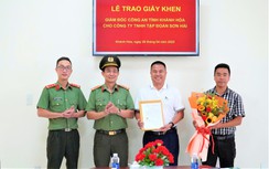 Công an tỉnh Khánh Hòa khen thưởng cán bộ, công nhân Tập đoàn Sơn Hải