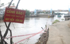 Bạc Liêu: Sạt lở đất trong đêm, nguy cơ chia cắt đường giao thông
