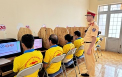 Công an Đắk Lắk tổ chức kỳ sát hạch lái xe đầu tiên sau khi tiếp nhận nhiệm vụ mới