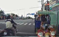 Xác minh lái xe 3 gác chạy ngược chiều và thách thức tài xế ô tô