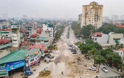 Cận cảnh đường Vành đai 2,5 ở Hà Nội tái khởi công sau nhiều năm "đắp chiếu"