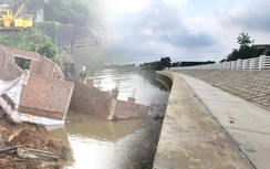 Bắc Ninh: Người dân bên bờ đê hữu Cầu hết nỗi lo nhà sụp xuống sông