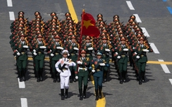 Cận cảnh đoàn Quân đội Nhân dân Việt Nam duyệt binh ở Quảng trường Đỏ