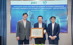 CC1 nhận giải thưởng từ Chủ tịch Tập đoàn Shimizu về công tác ATLĐ, vệ sinh công trường