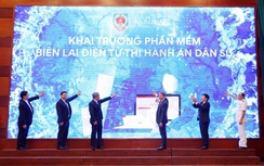 Bộ Tư pháp công bố tổ chức cán bộ hệ thống thi hành án dân sự, ra mắt biên lai điện tử