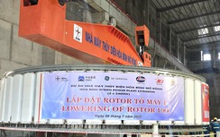 Hạ đặt thành công Rotor tổ máy số 1: Dự án thủy điện Hòa Bình mở rộng tăng tốc