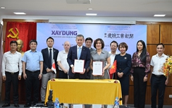 Báo Xây dựng và Báo Tin tức Kỹ thuật Xây dựng Nhật Bản ký ghi nhớ hợp tác