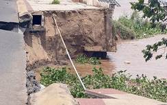 Đồng Tháp: 6 ngày, bờ kè Thường Thới Tiền sạt lở 2 lần dài gần 100m