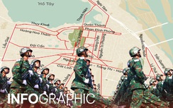 Infographic: Chi tiết lịch cấm đường và hướng di chuyển thay thế từ 27/8 - 2/9
