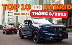 TOP 10 ô tô hybrid bán chạy nhất tháng 8/2025