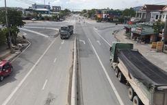Tháo dải phân cách, kẻ lại vạch sơn tại nút giao QL1 qua Hà Tĩnh để giảm nguy cơ tai nạn