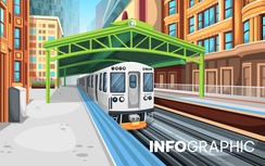 Infographic: Tuyến metro số 5 Văn Cao - Hòa Lạc qua những địa bàn nào?