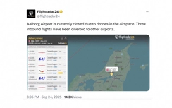 Thêm sân bay tại Đan Mạch tạm đóng cửa vì UAV "lạ"