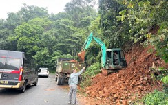 Lâm Đồng: Khắc phục xong điểm sạt lở trên đèo Bảo Lộc, phương tiện lưu thông trở lại