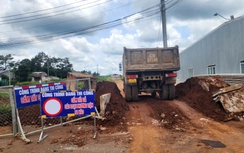 Đắk Lắk: Tăng cường giải pháp ngăn phương tiện vào tuyến tránh Buôn Ma Thuột đang thi công