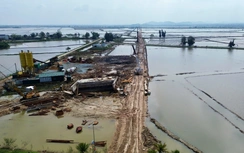 Ngổn ngang công trường dự án đường 1.100 tỷ đồng ở Huế