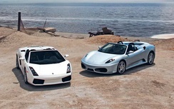 Ferrari F430 Spider thắng Gallardo Spyder trong màn so găng xe mui trần
