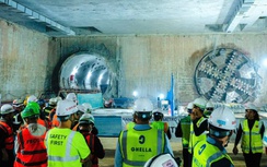 Robot đào hầm metro Nhổn - ga Hà Nội số 2 tiến đến Ga S11 - Văn Miếu