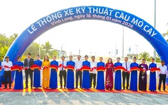 Thông xe kỹ thuật cầu Mỏ Cày thuộc dự án nâng tĩnh không các cầu phía Nam