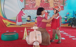 Nhiều trường mầm non ở Phú Thọ trang bị văn hóa giao thông cho trẻ