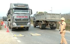 Ninh Bình: Siết chặt kiểm soát tải trọng trên đường gom cao tốc Mai Sơn - QL45