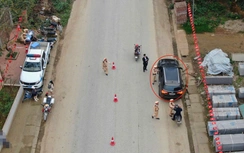 CSGT Lào Cai dùng flycam phát hiện vi phạm nồng độ cồn