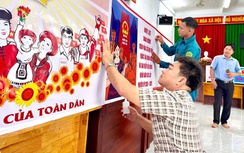 Gia Lai: Rộn ràng sắc đỏ cờ hoa, háo hức chờ ngày bầu cử nơi đảo xa