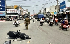 Va chạm xe container tại ngã năm Bến Lức, nữ sinh 16 tuổi tử vong tại chỗ