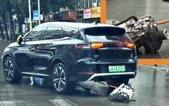 BYD giải thích nguyên nhân chiếc xe rơi động cơ vẫn chạy trên đường