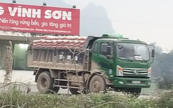 Hòa Bình: Xi măng Trung Sơn, Vĩnh Sơn dung túng xe quá tải