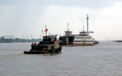 Hạn chế nửa luồng chạy tàu một số đoạn trên sông Tiền