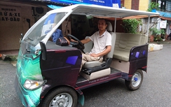 Người khuyết tật chế tạo thành công ô tô điện - xăng