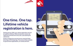 Dubai phát hành thẻ đăng ký xe điện tử