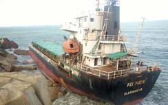 Tàu Mông Cổ và tàu Campuchia chìm ở Quy Nhơn sắp được hóa giá