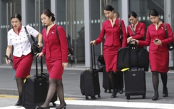 Nữ tiếp viên hàng không đòi mặc quần thay vì váy đồng phục