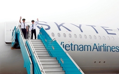 Vietnam Airlines đón máy bay A350 đầu tiên mang biểu trưng SkyTeam
