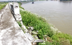 Tuyên Quang: Kè sông Lô chưa nghiệm thu đã sạt lở nghiêm trọng