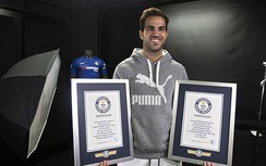 Fabregas lần thứ hai có tên trong sách kỷ lục Guinness