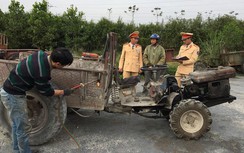 Theo chân CSGT Tuyên Quang xử lý xe công nông tự chế