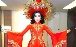 Huyền My diện trang phục dân tộc nặng 30kg thi Hoa hậu Hòa bình