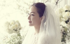 Ảnh cưới đẹp lãng mạn của "nữ hoàng nước mắt" Choi Ji Woo