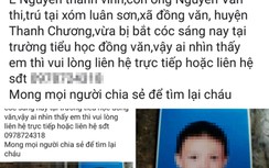 Thực hư thông tin bé trai bị bắt cóc ở Nghệ An