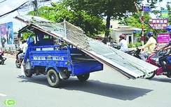 Phú Thọ: Báo cáo thường kỳ hoạt động xe chở hàng cồng kềnh