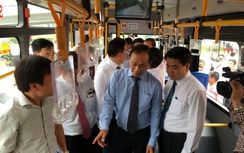 Khai trương tuyến buýt chất lượng cao đi sân bay Nội Bài