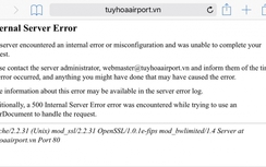 Thêm website 2 sân bay Tuy Hoà, Rạch Giá bị hacker tấn công