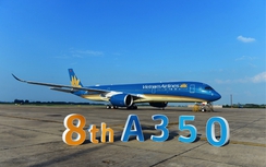 Cận cảnh chiếc siêu máy bay A350-900 thứ 8 của Vietnam Airlines