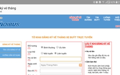 Đã có thể mua trực tuyến tem vé tháng xe buýt Hà Nội